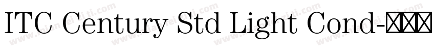 ITC Century Std Light Cond字体转换